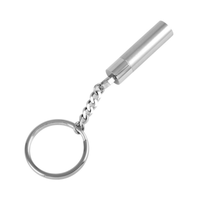 Customized Engrave Cross Cylinder Stainless Steel Cremation Keychain for Men Women