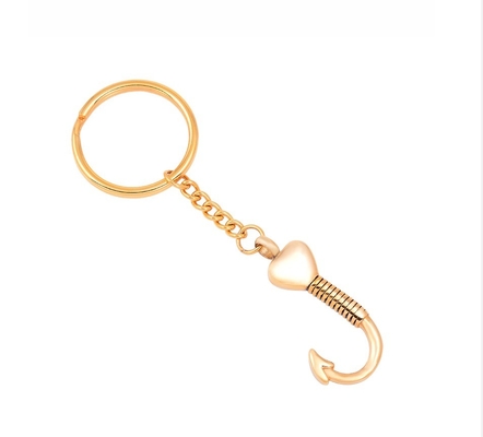 CLASSIC Style Stainless Steel Heart With Hook Keychain For Men Cremation Urn Souvenir