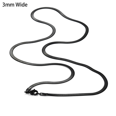 Women's 2mm/2.5mm/3mm/4mm Stainless Steel Herringbone Snake Chain Necklace Jewelry