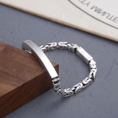 CNC Inlay Technology Woven Interwoven Chinese Bracelet for Men's Fashion Ethnic Style