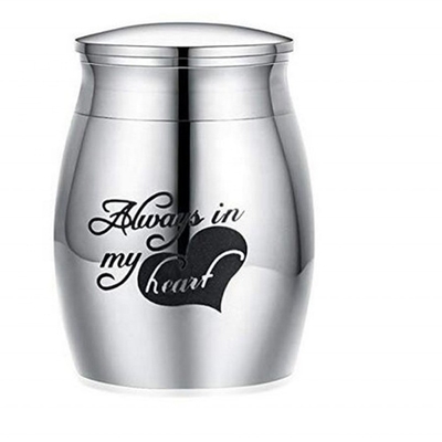 Pet Caskets Urns Stainless Steel Container for Small Animals No Deformation
