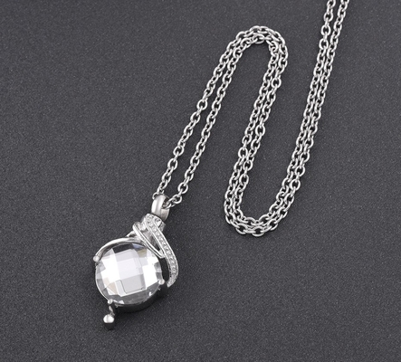 Water Drop Ashes Holder Keepsake Fashionable Cremation Pendant for Women