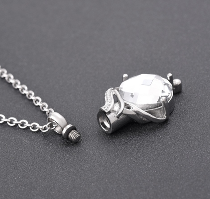 Water Drop Ashes Holder Keepsake Fashionable Cremation Pendant for Women