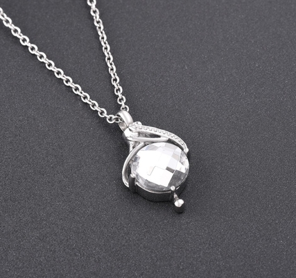 Water Drop Ashes Holder Keepsake Fashionable Cremation Pendant for Women