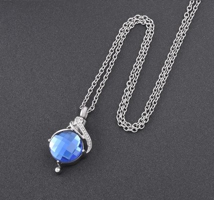 Water Drop Ashes Holder Keepsake Fashionable Cremation Pendant for Women