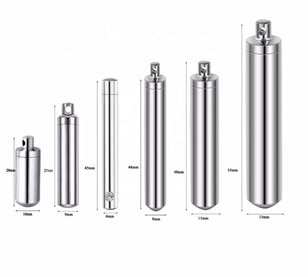 OEM/ODM Men Stainless Steel Perfume Holder Bullet Cylinder Ashes Urn Pendant Angel Wing Charm Memorial Necklace Jewelry 6 Sizes