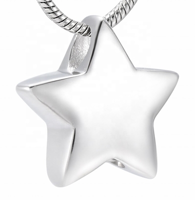 Jewelry Type Pendants or Charms Stainless Steel Mini Star Cremation Pendant for Ashes