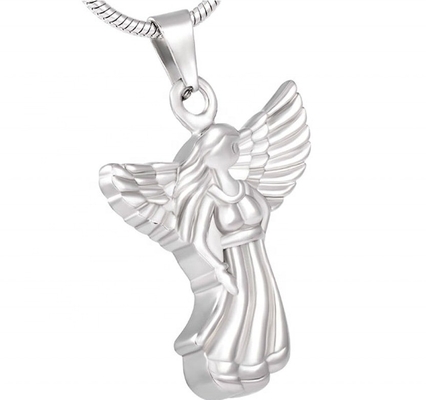 Stainless Steel Lovely Fairy Urn Necklace for Ashes Cremation Pendant Memorial Jewellery