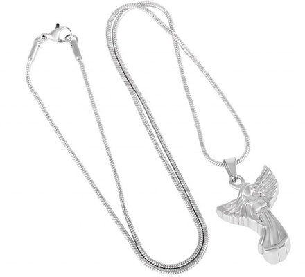Stainless Steel Lovely Fairy Urn Necklace for Ashes Cremation Pendant Memorial Jewellery