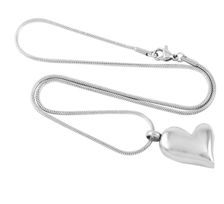18K Gold Plated Cremation Jewelry For Ashes Pendant Broken Heart Keepsake Urn Necklace