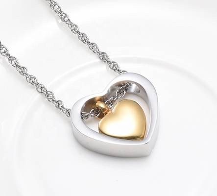 Golden Women's Angel Wing Heart Necklace Birthstone Crystal Pendant for Elegant Style