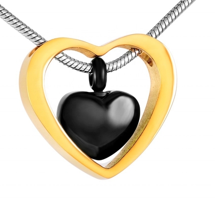 Golden Women's Angel Wing Heart Necklace Birthstone Crystal Pendant for Elegant Style