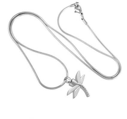 4 Colors Stainless Steel Ash Necklace Pet Funeral Keepsake Cremation Jewelry for Women