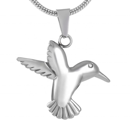Fashion Little Bird Cremation Necklace For Pet Human Ashes Stainless Steel Memorial Urn Jewelry