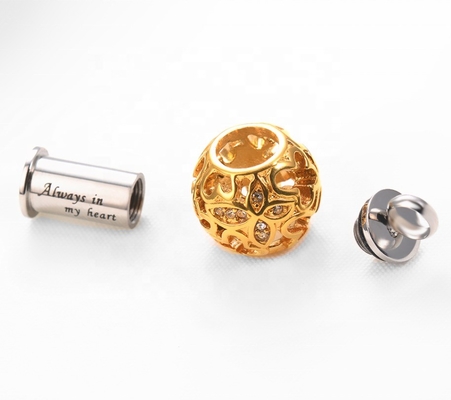 Gold and Rose Gold Charm Pendants Beautiful Butterfly Ashes Keepsake for Gift Occasion