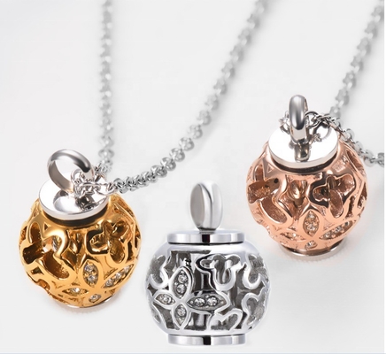 Gold and Rose Gold Charm Pendants Beautiful Butterfly Ashes Keepsake for Gift Occasion