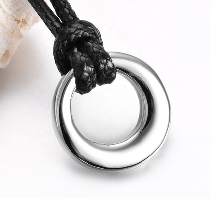 CNC Inlay Technology Stainless Steel Cremation Jewelry Urn Necklace for Ashes No Fade