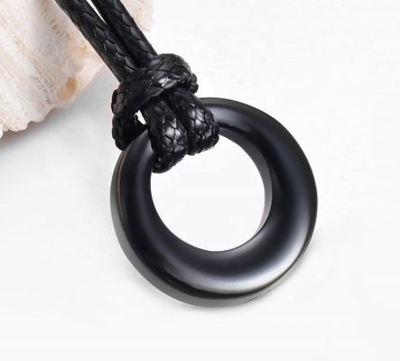 CNC Inlay Technology Stainless Steel Cremation Jewelry Urn Necklace for Ashes No Fade