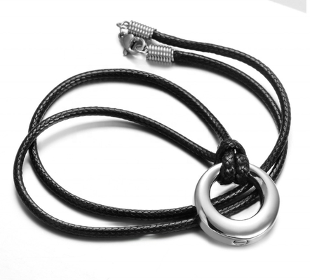 CNC Inlay Technology Stainless Steel Cremation Jewelry Urn Necklace for Ashes No Fade