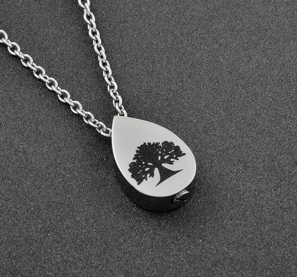 Excellent Teardrop Shape Tree of Life Cremation Urn Necklace for Keepsake Jewelry Sale