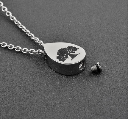 Excellent Teardrop Shape Tree of Life Cremation Urn Necklace for Keepsake Jewelry Sale