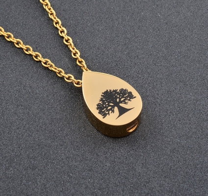 Excellent Teardrop Shape Tree of Life Cremation Urn Necklace for Keepsake Jewelry Sale