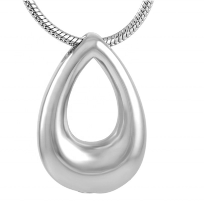 Picture-Perfect Clear Hollow Stainless Steel Pendant Necklace for Cremation Souvenirs