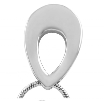Picture-Perfect Clear Hollow Stainless Steel Pendant Necklace for Cremation Souvenirs