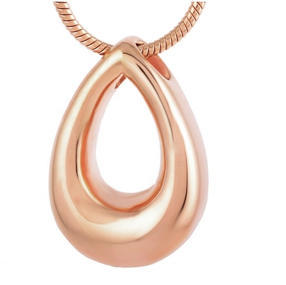 Picture-Perfect Clear Hollow Stainless Steel Pendant Necklace for Cremation Souvenirs