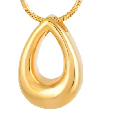 Picture-Perfect Clear Hollow Stainless Steel Pendant Necklace for Cremation Souvenirs