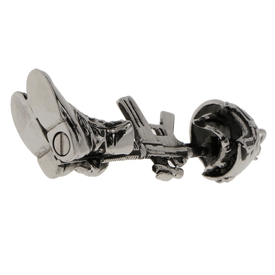 Stainless Steel Vintage Helmet Boots Rifle Cremation Urn Pendant Necklace Ash Into Jewellery Gift