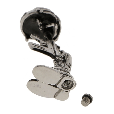 Stainless Steel Vintage Helmet Boots Rifle Cremation Urn Pendant Necklace Ash Into Jewellery Gift