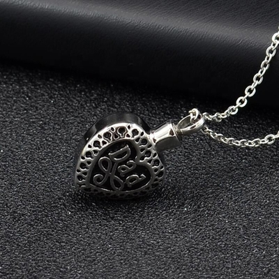 Heart Shape Urn Necklace for Ashes Cremation Jewelry Keepsake Dad Memorial Pendants