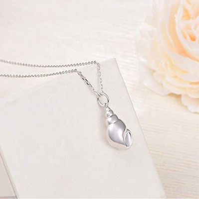 925 Sterling Silver Snail Cremation Pendant Crafted with Care and Attention to Detail