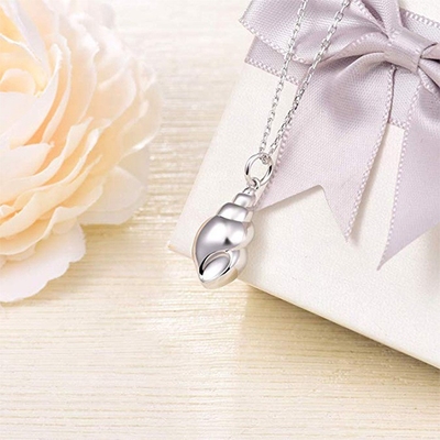 925 Sterling Silver Snail Cremation Pendant Crafted with Care and Attention to Detail