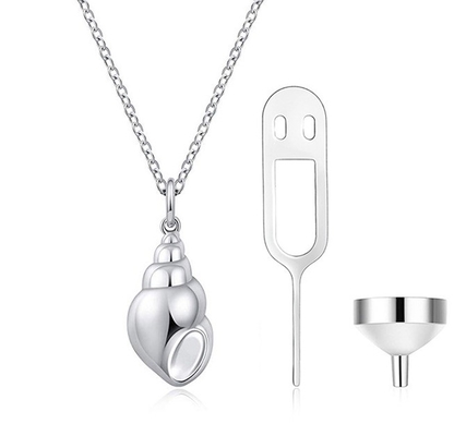 925 Sterling Silver Snail Cremation Pendant Crafted with Care and Attention to Detail