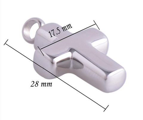 Unique Designs Classic Stainless Steel Cross Urn Pendant for Memorializing Loved Ones
