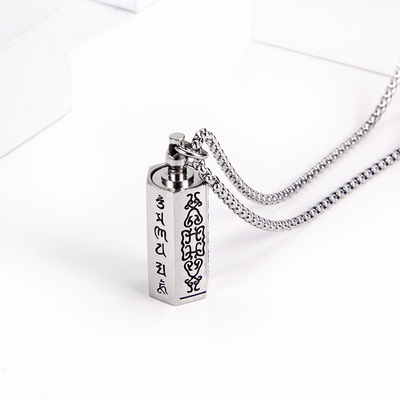 Charm Pendants Can Contain Scriptures Shurangama Mantra Pendant with Kawu Box Attached