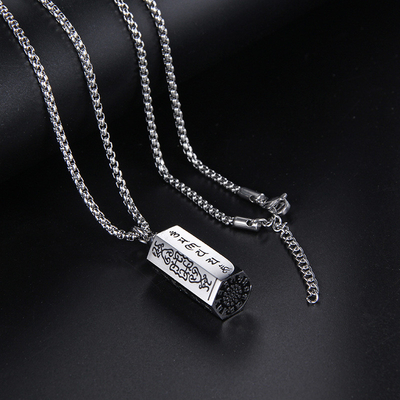 Charm Pendants Can Contain Scriptures Shurangama Mantra Pendant with Kawu Box Attached