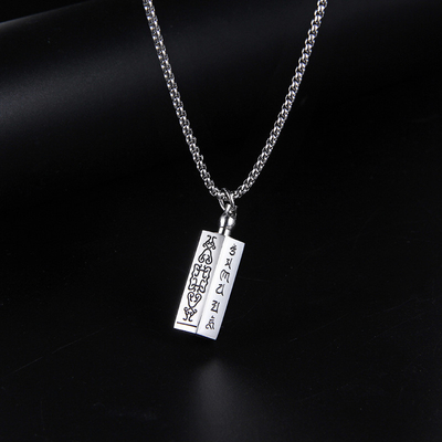 Charm Pendants Can Contain Scriptures Shurangama Mantra Pendant with Kawu Box Attached