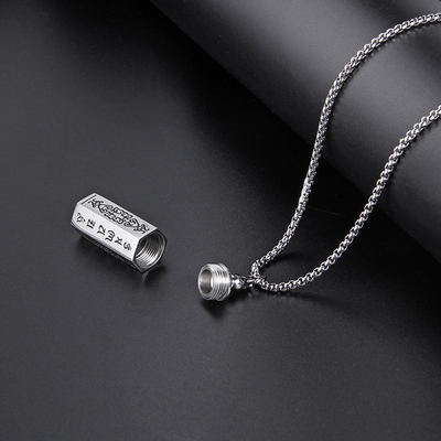 Charm Pendants Can Contain Scriptures Shurangama Mantra Pendant with Kawu Box Attached
