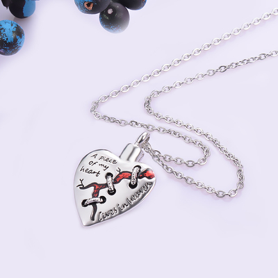 Heart-Shaped Memorial Ashes Urn Necklace A Beautiful Way to Remember Your Loved One