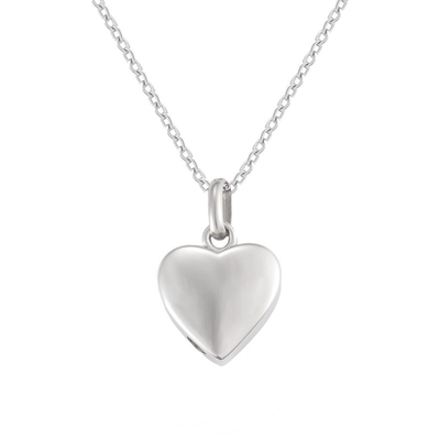 8 Year's Experience Stainless Steel Simple Classic Heart Type Open Urn Memorial Necklace Pendant