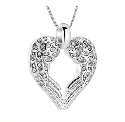 Stainless Steel Keepsake Memorial Urn Necklace Jewellery with CNC Inlay Technology