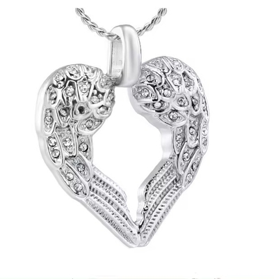 Stainless Steel Keepsake Memorial Urn Necklace Jewellery with CNC Inlay Technology