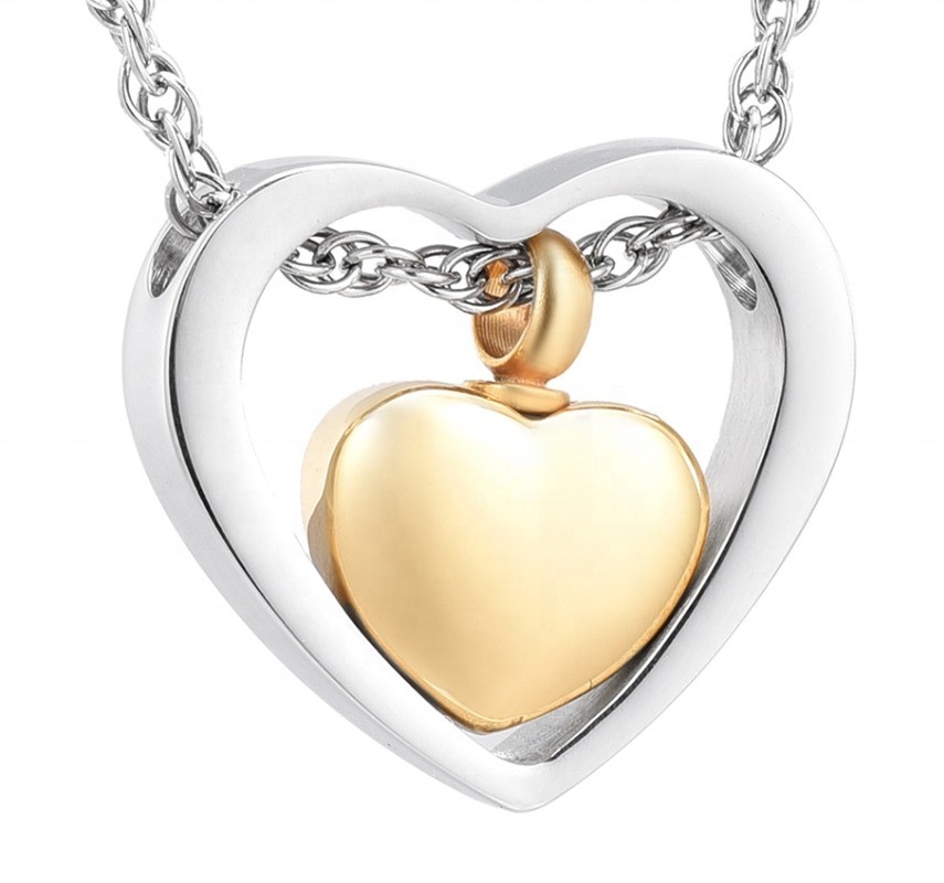 Golden Women's Angel Wing Heart Necklace Birthstone Crystal Pendant for Elegant Style