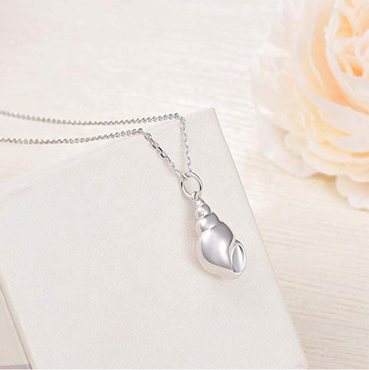 925 Sterling Silver Snail Cremation Pendant Crafted with Care and Attention to Detail